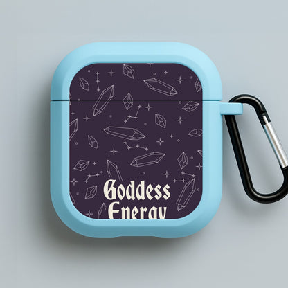 Goodess Energy Pattern Blue AirPods Case