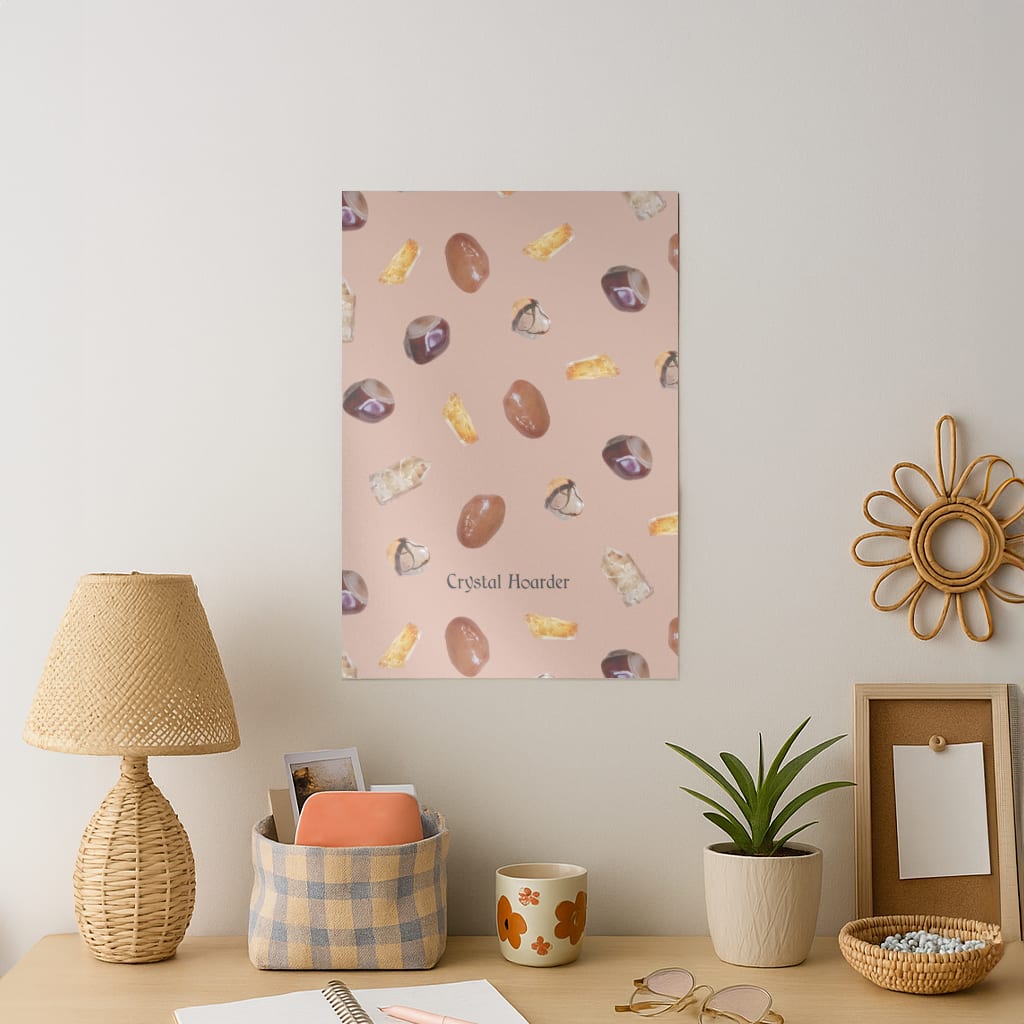 Crystal Hoarder Pattern Art Print