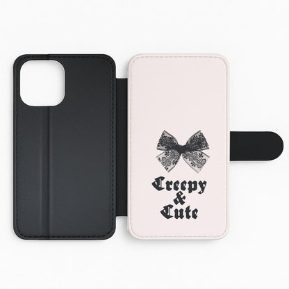 Creepy And Cute Coquette Flip Phone Case