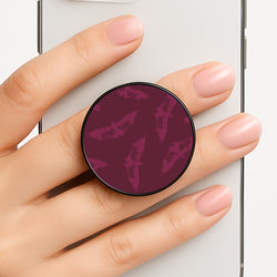 Dark Pink Bats Pattern Phone Grip