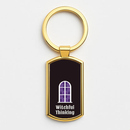 Witchful Thinking Gold Keyring
