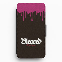 Glitter Blessed Flip / Wallet Phone Case