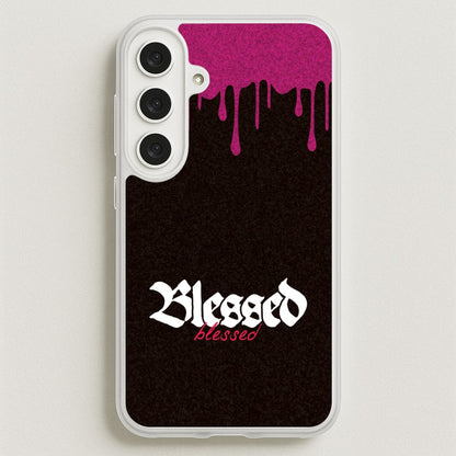 Glitter Blessed Phone Case for Galaxy S25FE