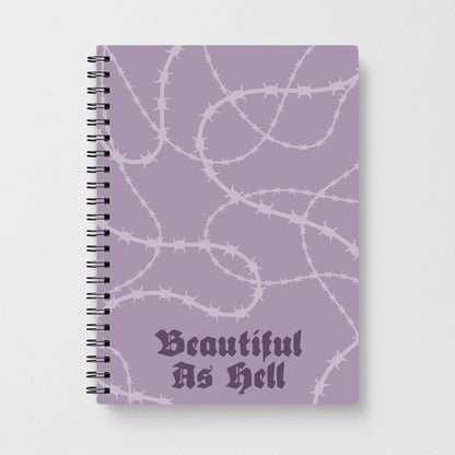 Beautiful As Hell Pattern Notebook