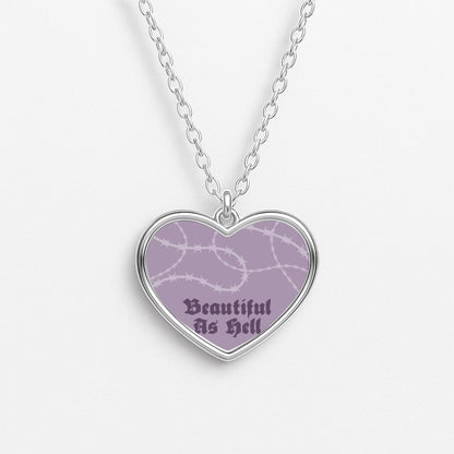 Beautiful As Hell Pattern Necklace