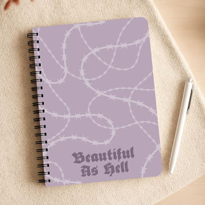 Beautiful As Hell Pattern Notepad