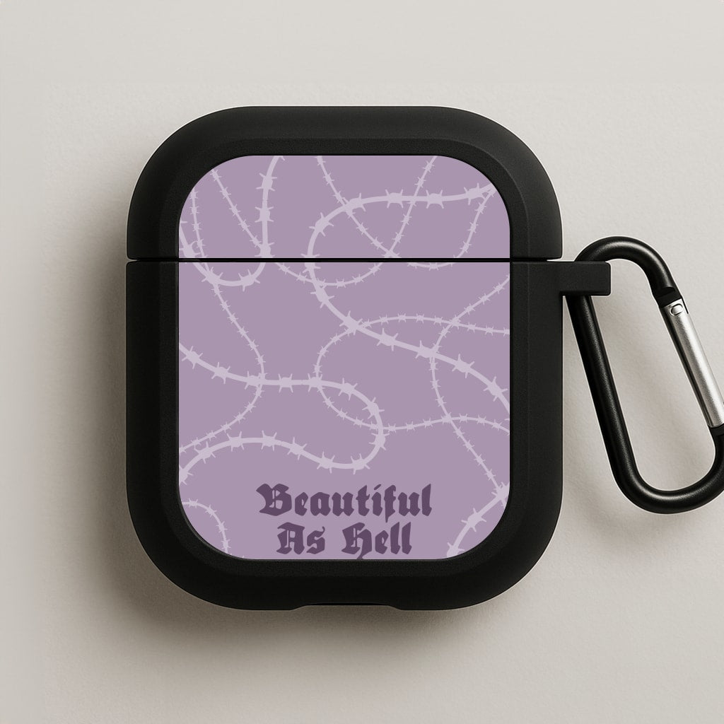 Beautiful As Hell Pattern AirPods Case