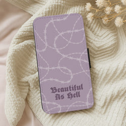 Beautiful As Hell Pattern Wallet Phone Case
