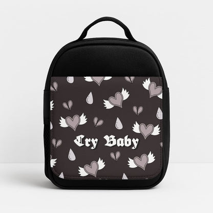 Cry Baby Monochrome Hearts Pattern Lunchbox