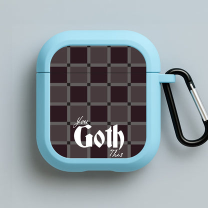 You Goth This Tartan Blue AirPods Case