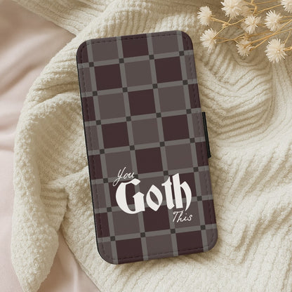 You Goth This Tartan Wallet Phone Case