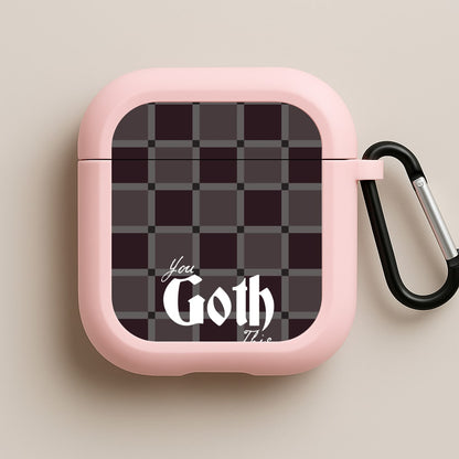 You Goth This Tartan Pink AirPods Case