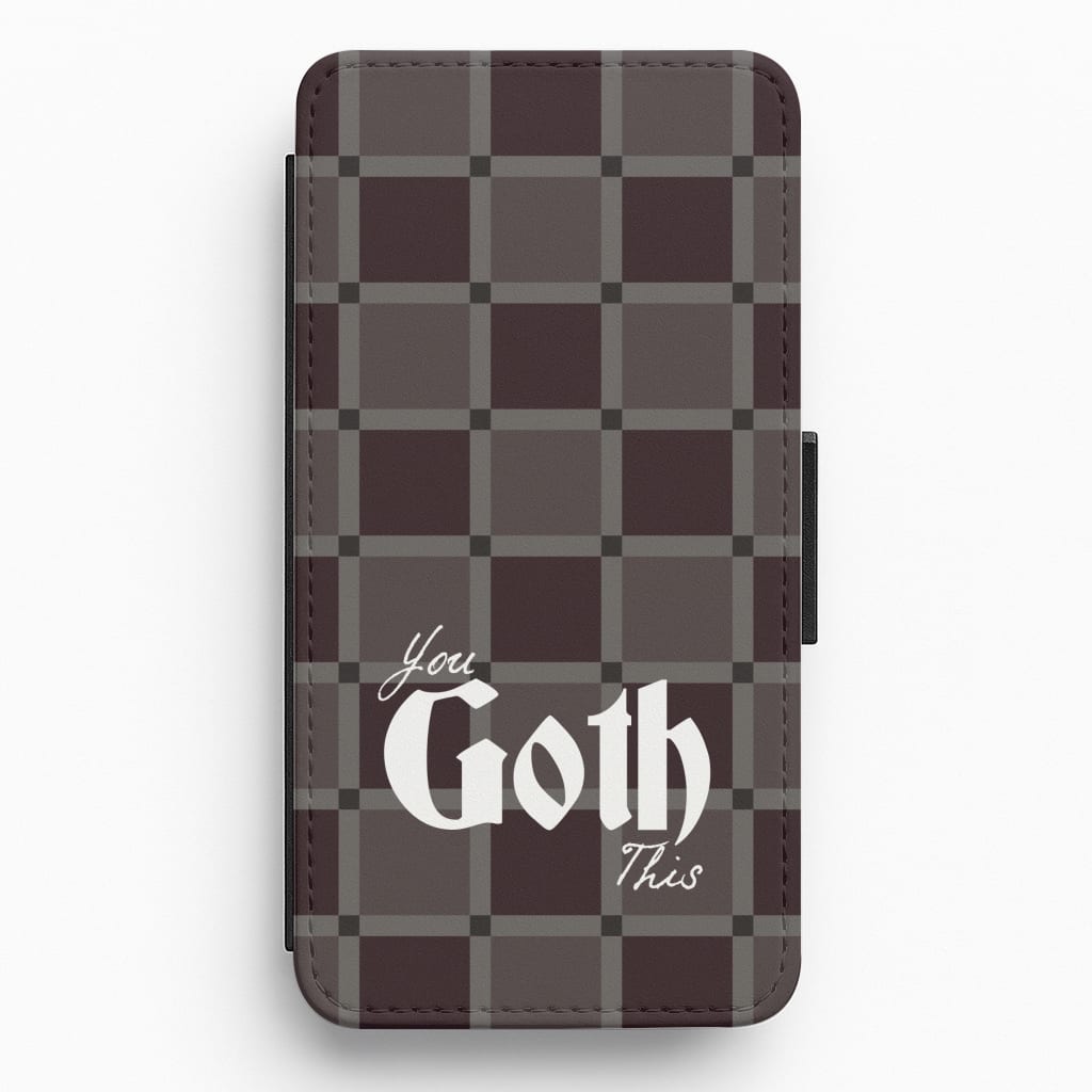 You Goth This Tartan Flip / Wallet Phone Case