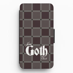 You Goth This Tartan Flip / Wallet Phone Case