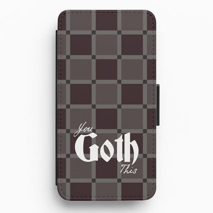You Goth This Tartan Flip / Wallet Phone Case
