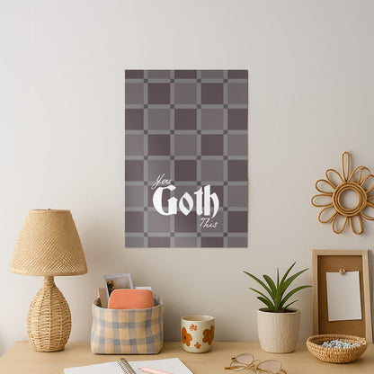 You Goth This Tartan Art Print