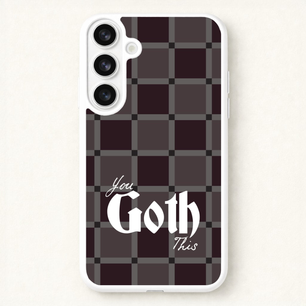 You Goth This Tartan Phone Case for Galaxy S26 Plus