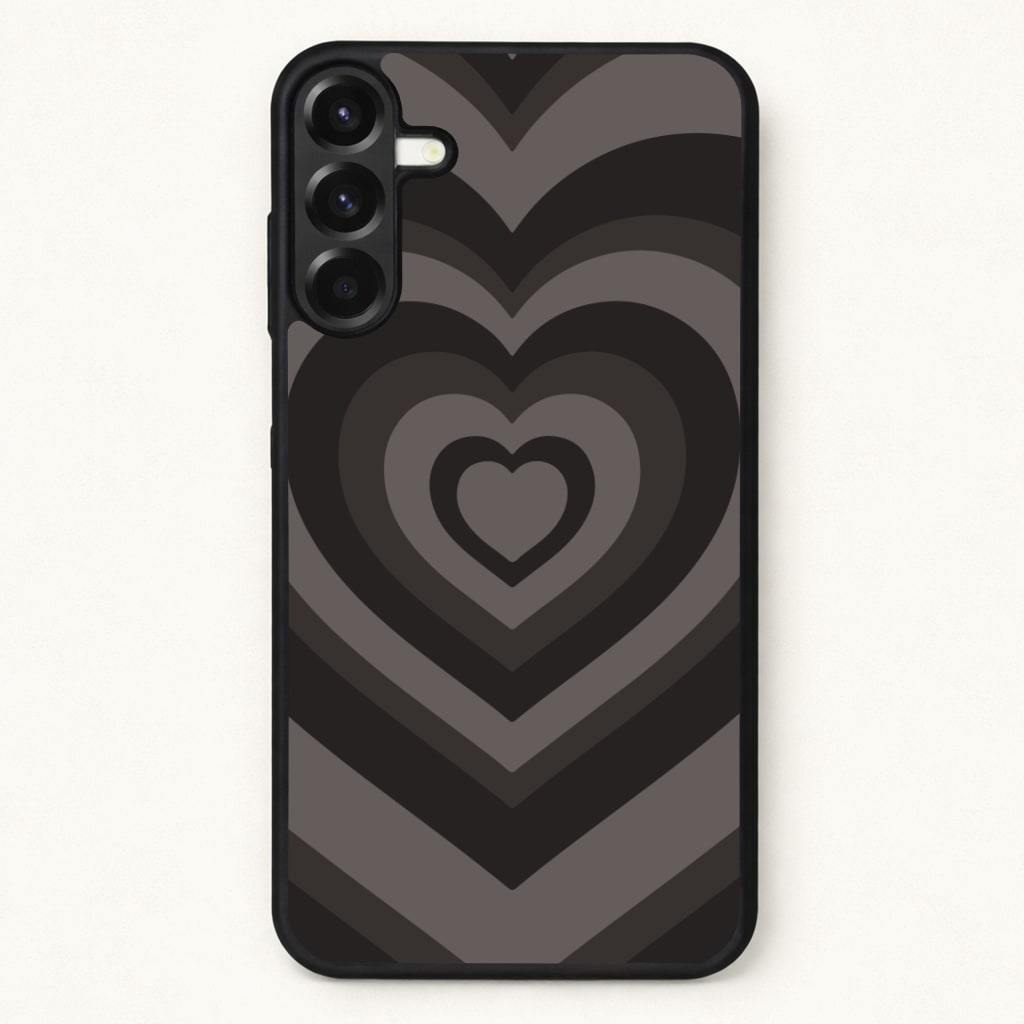 Abstract Black Heart Phone Case for Galaxy A57