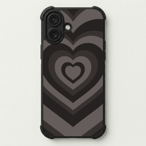 Abstract Black Heart Phone Case — Bumper case