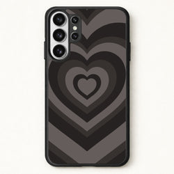 Abstract Black Heart Phone Case for Galaxy S26 Ultra