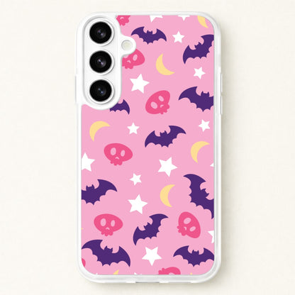 Skull, Bats And Stars Pattern Phone Case for Galaxy S26