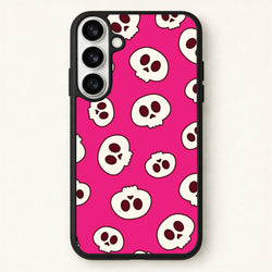 Pink Skulls Pattern Phone Case for Galaxy S26
