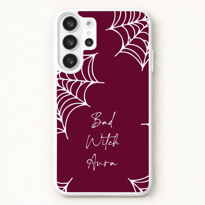 Bad Witch Aura Spider Webs Phone Case for Galaxy S26 Ultra