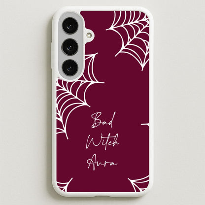 Bad Witch Aura Spider Webs Phone Case for Galaxy S25FE
