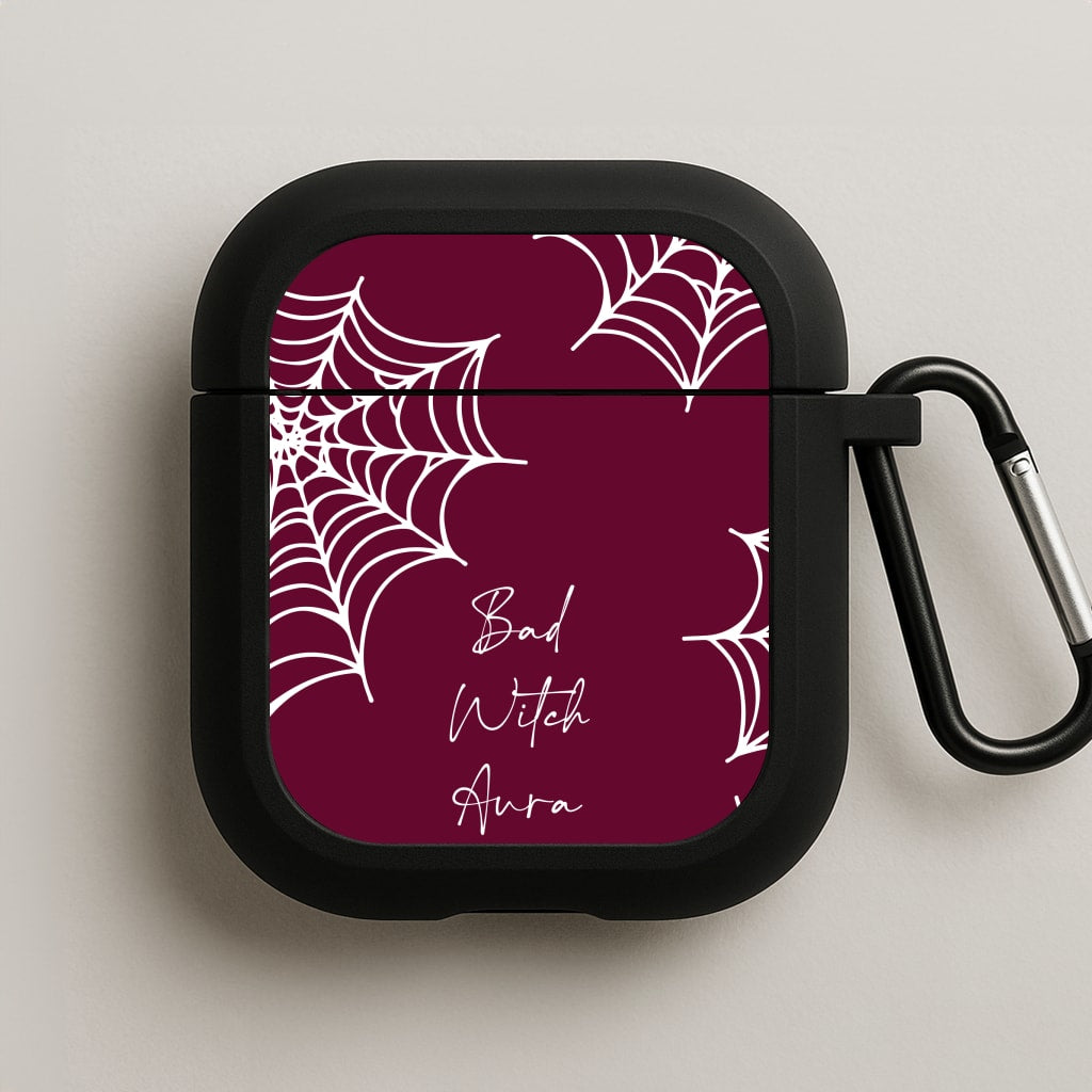 Bad Witch Aura Spider Webs AirPods Case