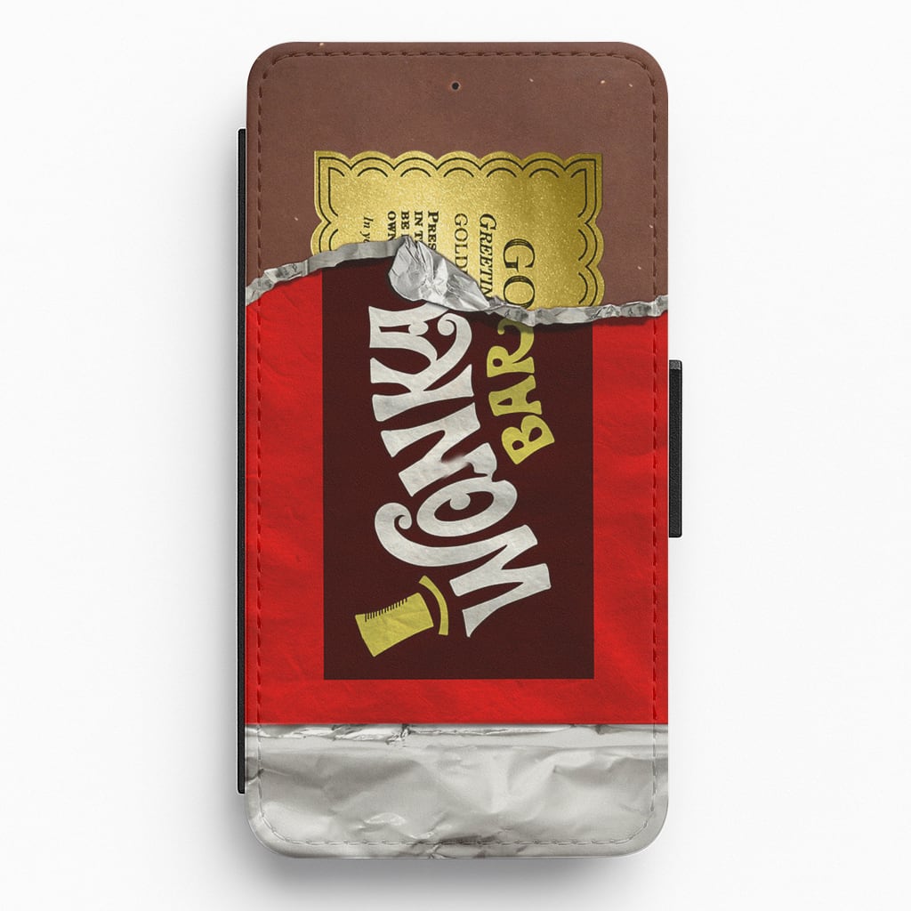 Wonka Bar Golden Ticket Flip / Wallet Phone Case