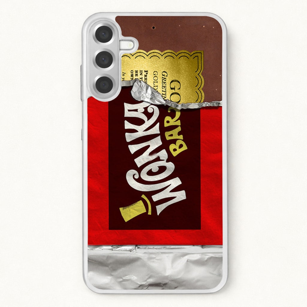 Wonka Bar Golden Ticket Phone Case for Galaxy A57