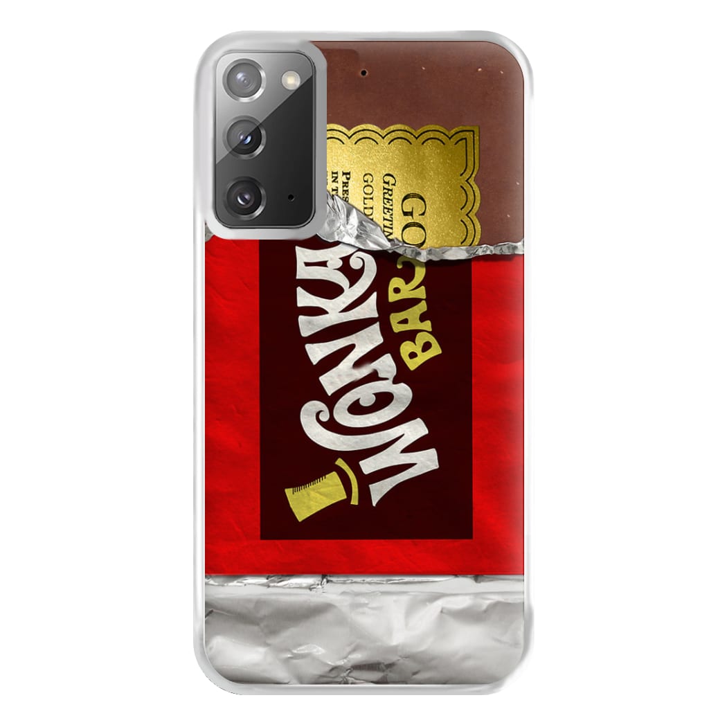 Wonka Bar Golden Ticket Phone Case for Galaxy Note 20 Ultra