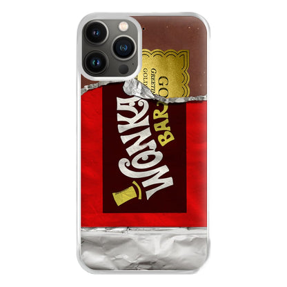 Wonka Bar Golden Ticket Phone Case for iPhone 13 Pro Max