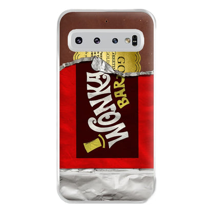 Wonka Bar Golden Ticket Phone Case for Galaxy S10 Plus