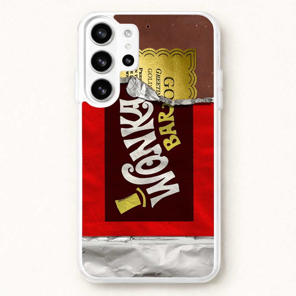 Wonka Bar Golden Ticket Phone Case for Galaxy S26 Ultra