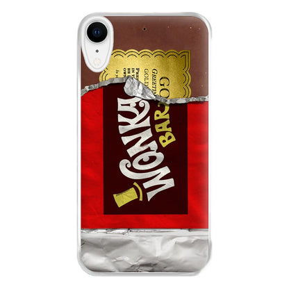 Wonka Bar Golden Ticket Phone Case for iPhone XR