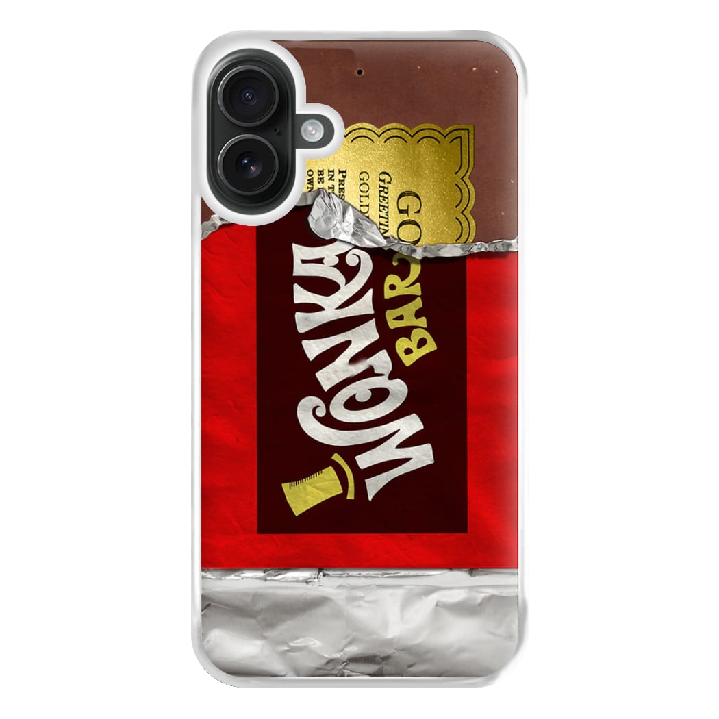 Wonka Bar Golden Ticket Phone Case for iPhone 16 Plus