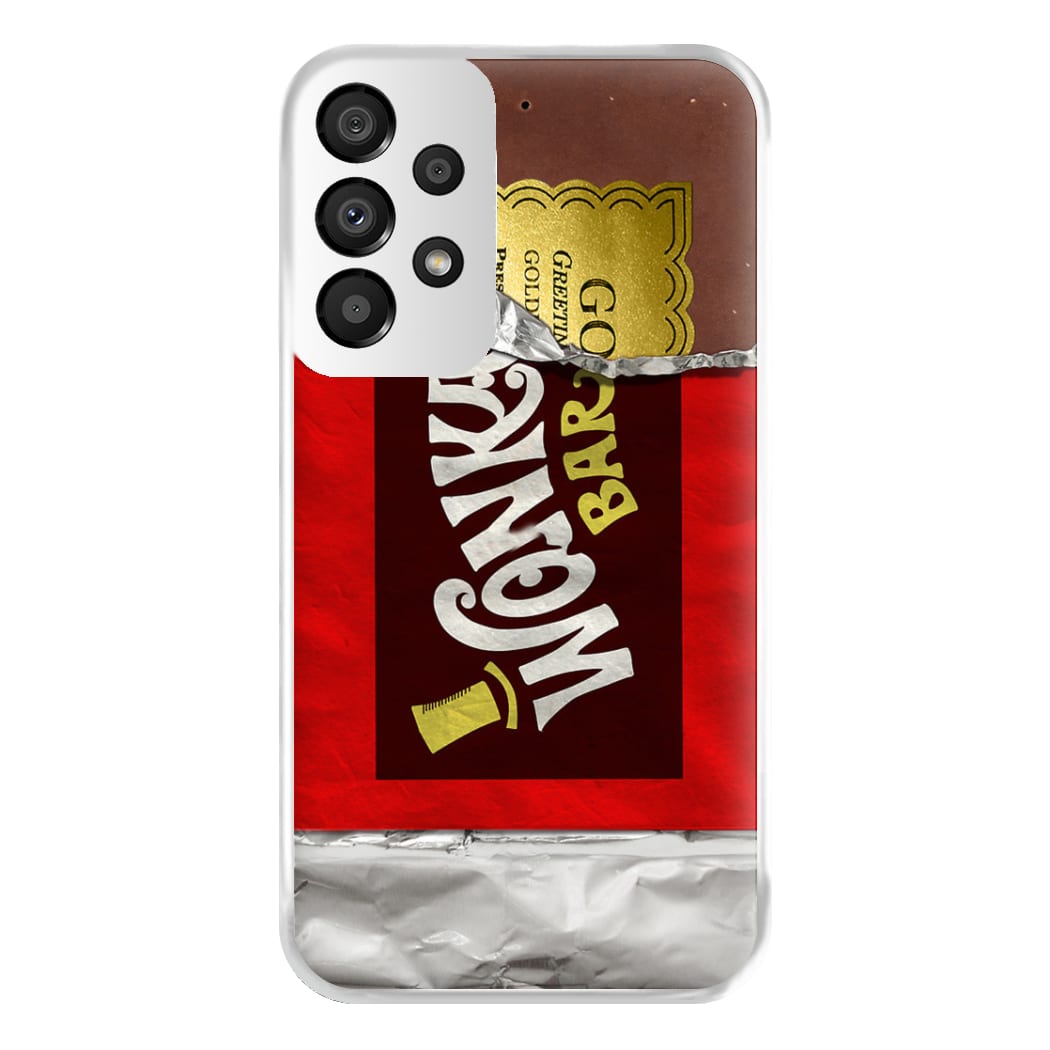 Wonka Bar Golden Ticket Phone Case for Galaxy A33