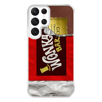 Wonka Bar Golden Ticket Phone Case for Galaxy S22 Ultra