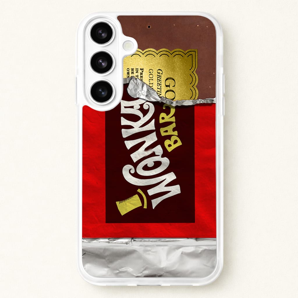 Wonka Bar Golden Ticket Phone Case for Galaxy S26 Plus