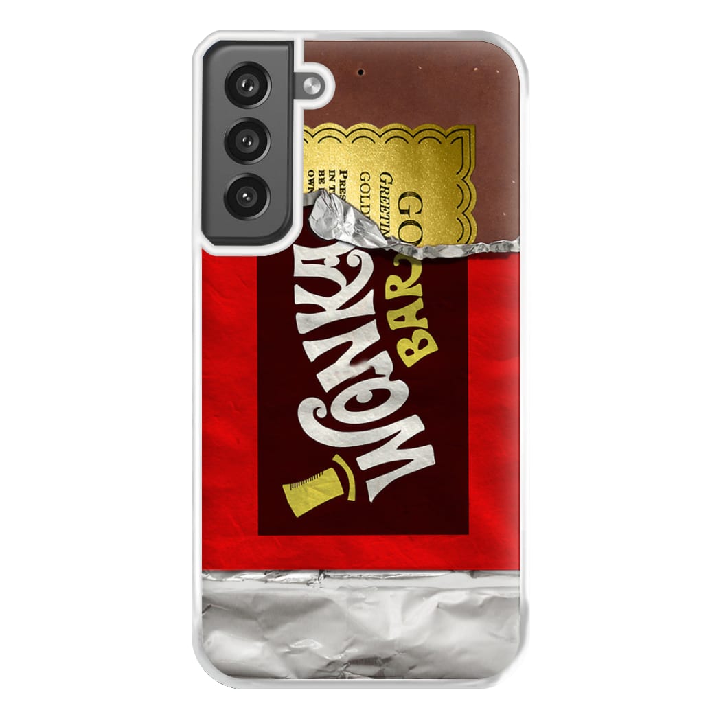 Wonka Bar Golden Ticket Phone Case for Galaxy S21FE