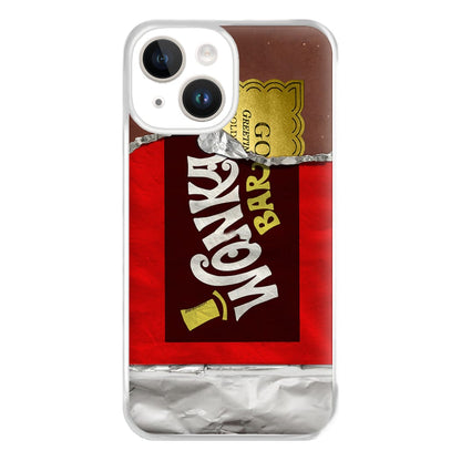 Wonka Bar Golden Ticket Phone Case for iPhone 14