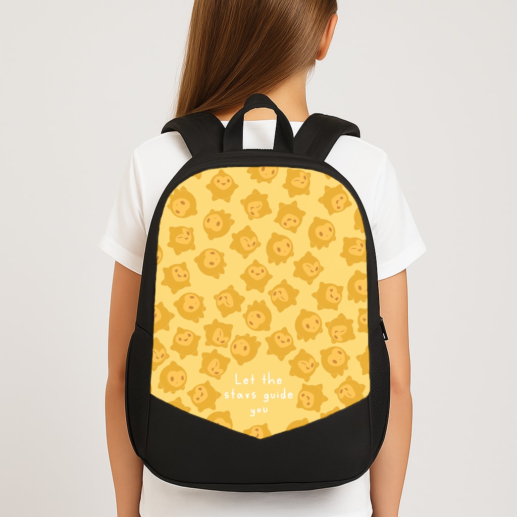 Star Pattern - Wish Large School Bag
