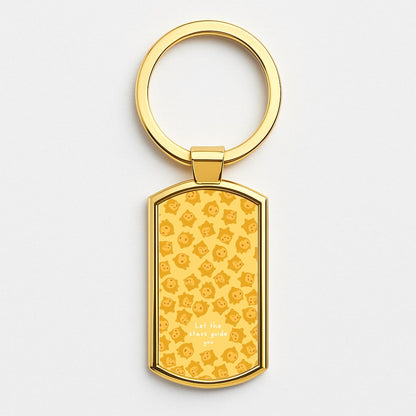 Star Pattern - Wish Gold Keyring