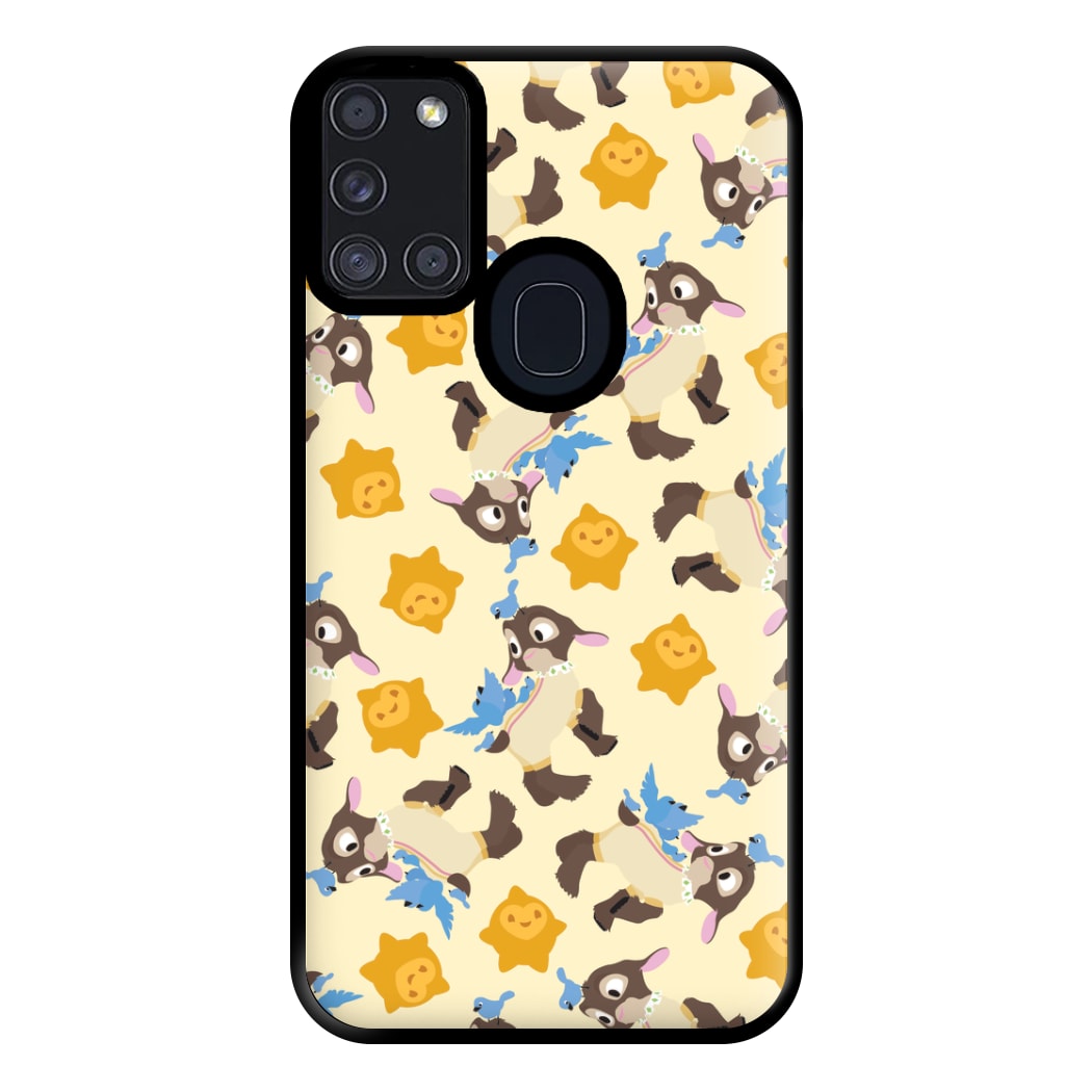 Wish Pattern Phone Case for Galaxy A21s