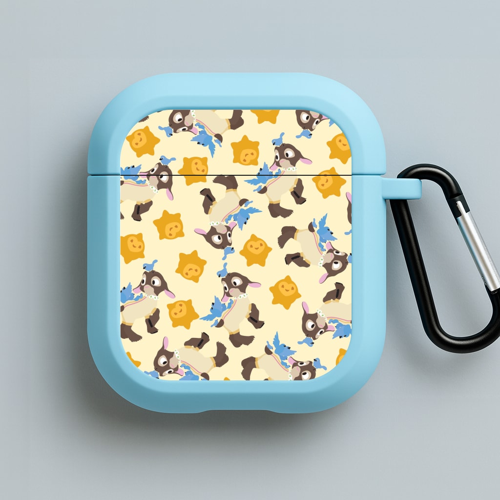 Wish Pattern Blue AirPods Case
