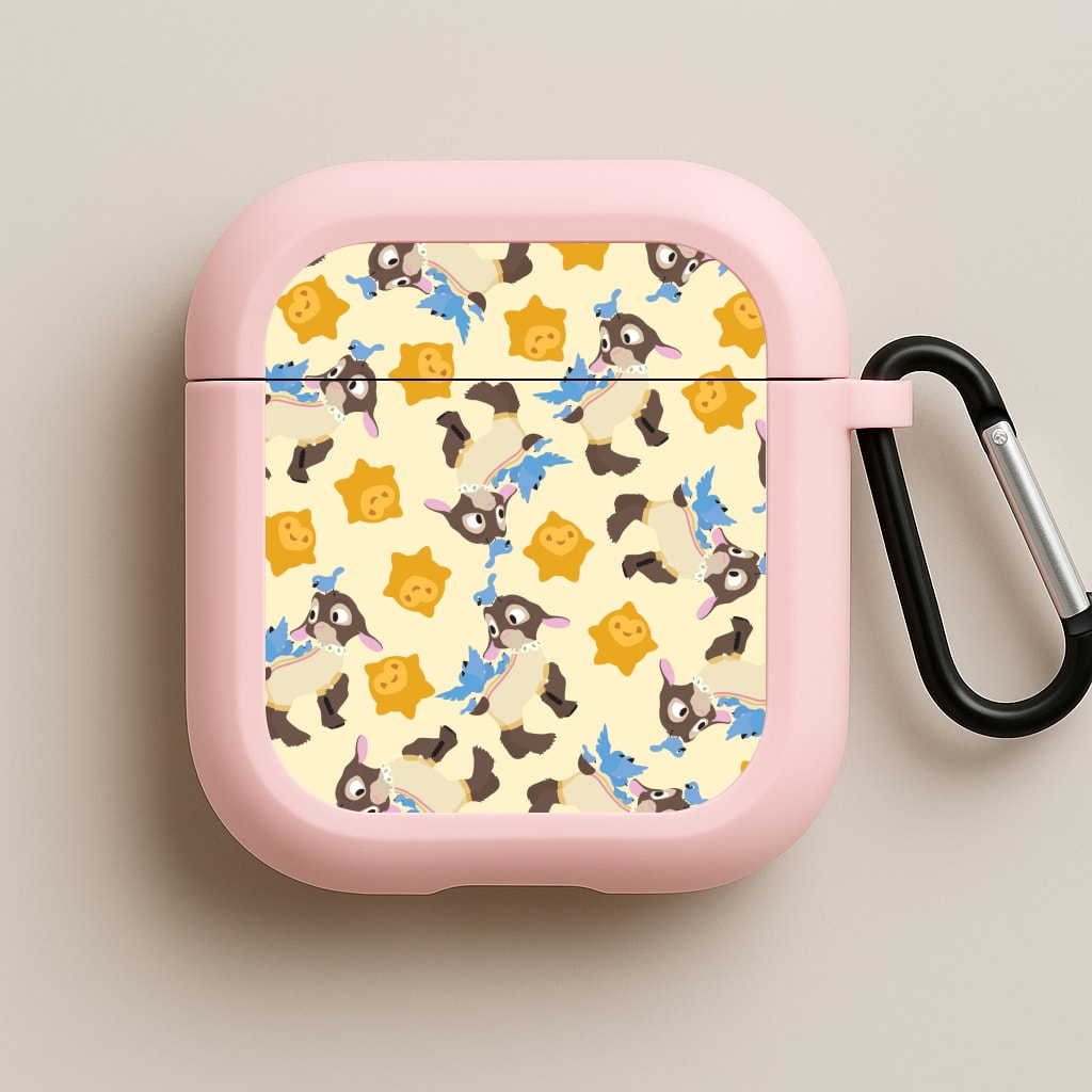 Wish Pattern Pink AirPods Case