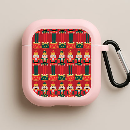 Nutcracker - Christmas Patterns Pink AirPods Case
