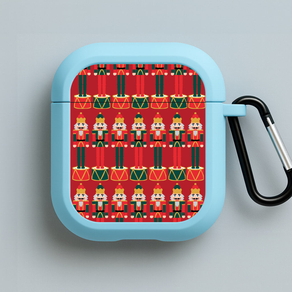 Nutcracker - Christmas Patterns Blue AirPods Case