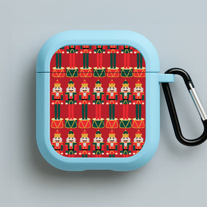 Nutcracker - Christmas Patterns Blue AirPods Case